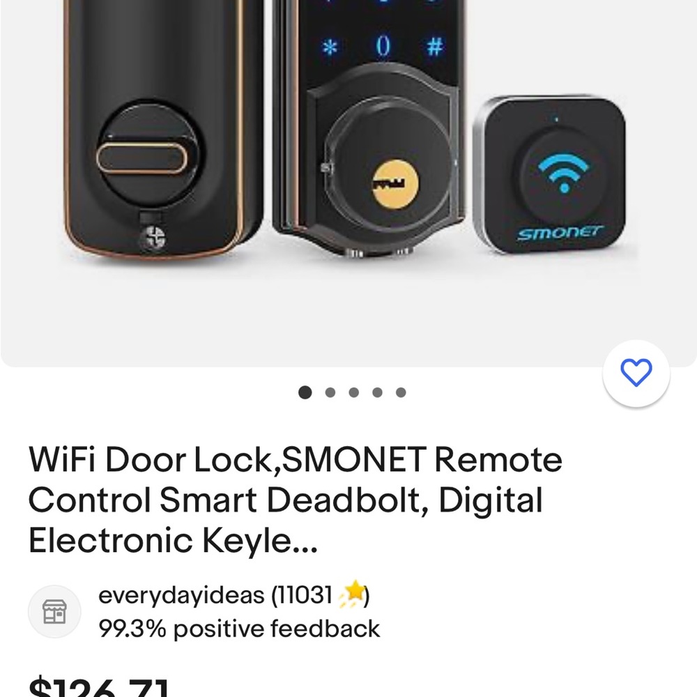 Wi-Fi smart lock for Door